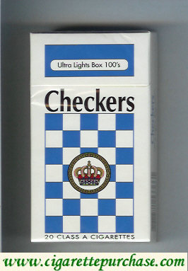 Checkers Ultra Lights box 100s cigarettes